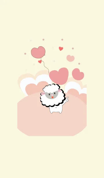 [LINE着せ替え] Cute sheep theme vr.6 (JP)の画像1