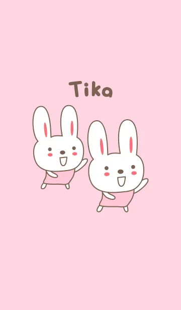 [LINE着せ替え] Cute rabbit theme name, Tikaの画像1