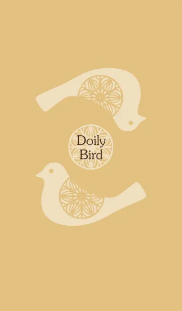 [LINE着せ替え] Doily Bird[Natural]の画像1