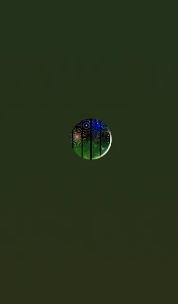 [LINE着せ替え] 風流な窓枠グリーンの画像1