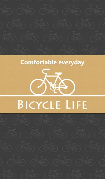 [LINE着せ替え] Bicycle Life "Charcoal gray"の画像1