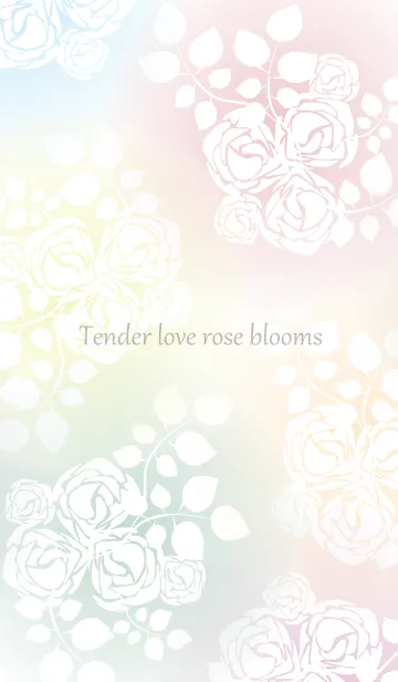 [LINE着せ替え] Tender love rose bloomsの画像1