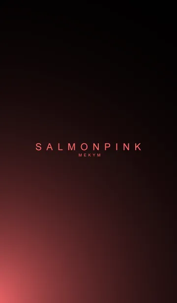 [LINE着せ替え] SALMONPINK LIGHT -MEKYM-の画像1