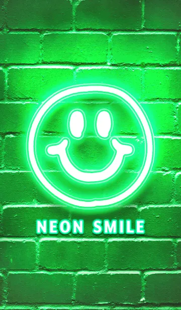 [LINE着せ替え] NEON SMILE <GREEN>の画像1