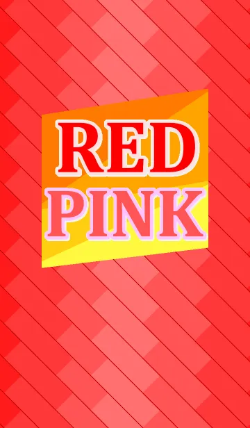 [LINE着せ替え] カラーウォール Red ＆ Pinkの画像1