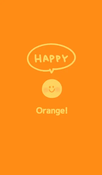 [LINE着せ替え] Happy☆オレンジの画像1