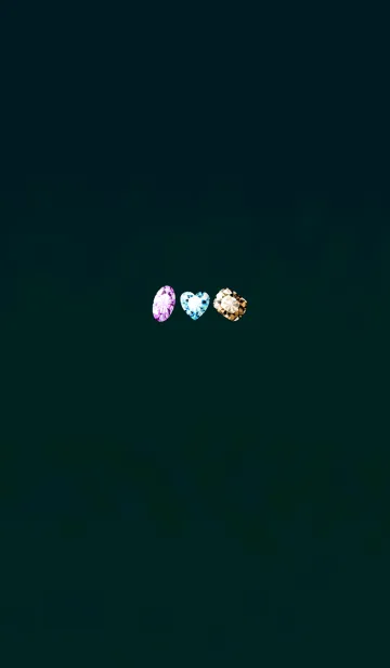 [LINE着せ替え] 3つの幸運宝石ブルーの画像1
