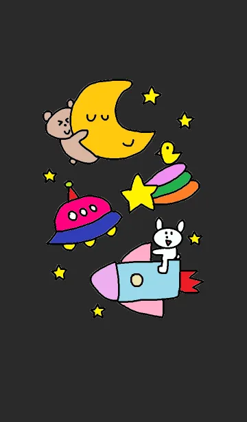 [LINE着せ替え] くまこと宇宙の画像1