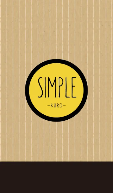 [LINE着せ替え] SIMPLE -KIIRO-の画像1