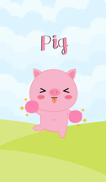 [LINE着せ替え] I'm Lovely Pink Pig Theme (jp)の画像1