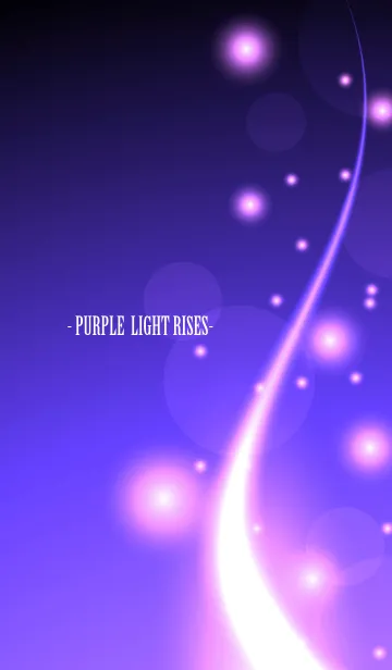 [LINE着せ替え] -PURPLE LIGHT RISES-の画像1