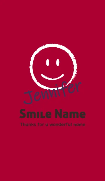 [LINE着せ替え] Smile Name JENNIFERの画像1