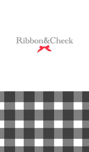 [LINE着せ替え] Ribbon＆Check -GINGHAM-の画像1