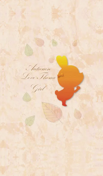 [LINE着せ替え] Autumn Love Theme Girl.の画像1