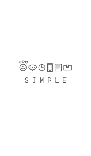[LINE着せ替え] SIMPLE ICON THEME SMILEの画像1