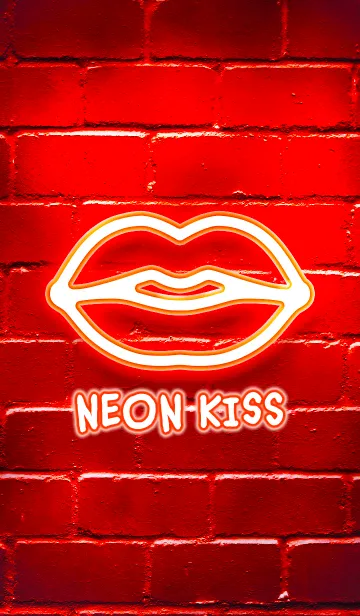 [LINE着せ替え] NEON KISS <RED>の画像1