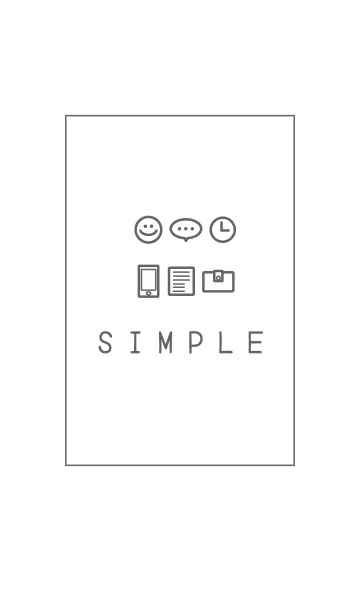 [LINE着せ替え] SIMPLE ICON THEME SMILE3の画像1