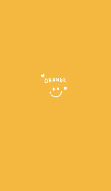 [LINE着せ替え] オレンジカラーとにこちゃんの画像1