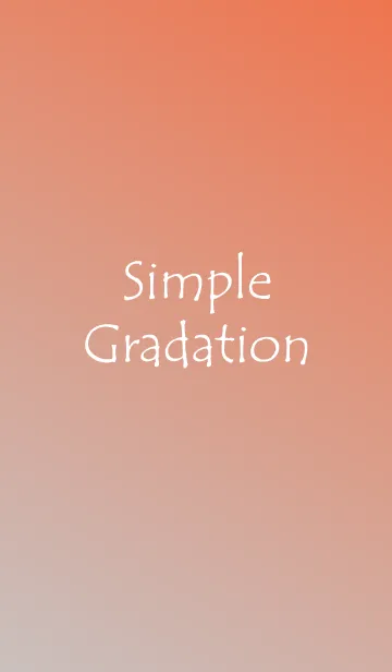 [LINE着せ替え] Simple Gradation -ORANGE+GRAY-の画像1