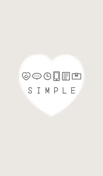 [LINE着せ替え] SIMPLE ICON THEME HEARTの画像1