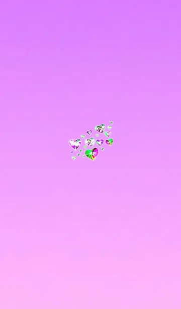 [LINE着せ替え] 幸運ハート石ピンクの画像1