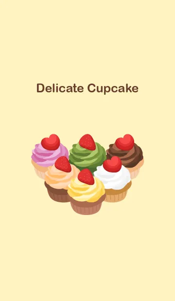 [LINE着せ替え] Delicate Cupcakeの画像1