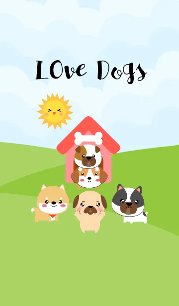 [LINE着せ替え] I Love Dog Gang (jp)の画像1