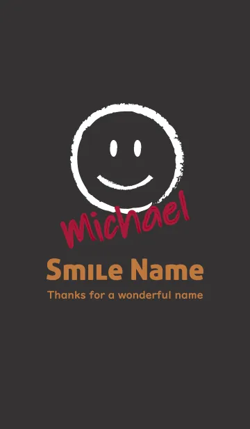 [LINE着せ替え] Smile Name MICHAELの画像1