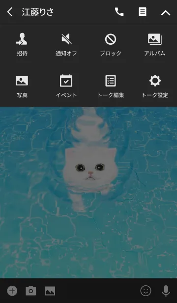 [LINE着せ替え] 泳ぐ猫 : 3の画像4