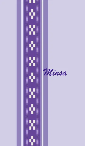 [LINE着せ替え] ミンサー（紫）の画像1
