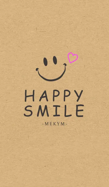 [LINE着せ替え] HAPPY SMILE KRAFT 9 -MEKYM-の画像1