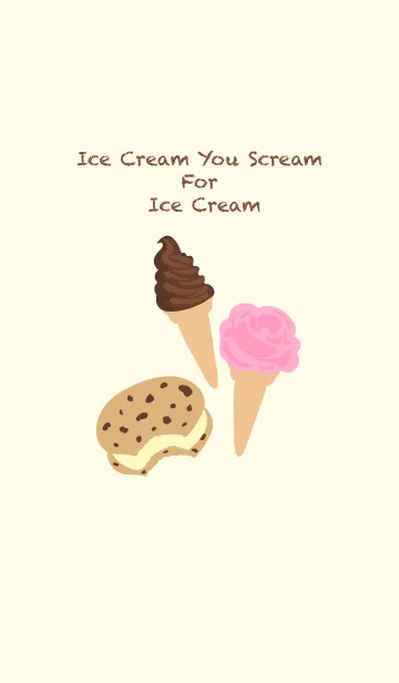 [LINE着せ替え] Ice Cream You Scream For Ice Creamの画像1