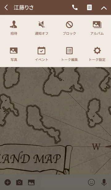 [LINE着せ替え] 西洋風古地図の画像4