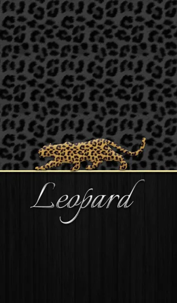 [LINE着せ替え] Leopard -Black style-の画像1