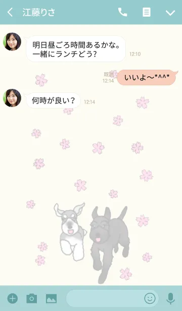 [LINE着せ替え] ミニシュナのしゅなくんあんちゃんの画像3