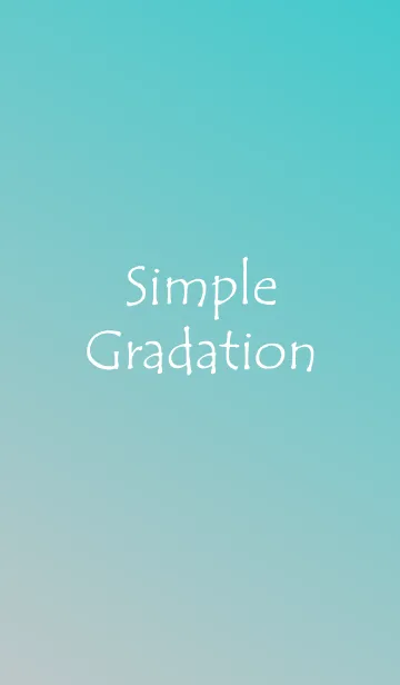 [LINE着せ替え] Simple Gradation -TURQUOISE+GRAY-の画像1