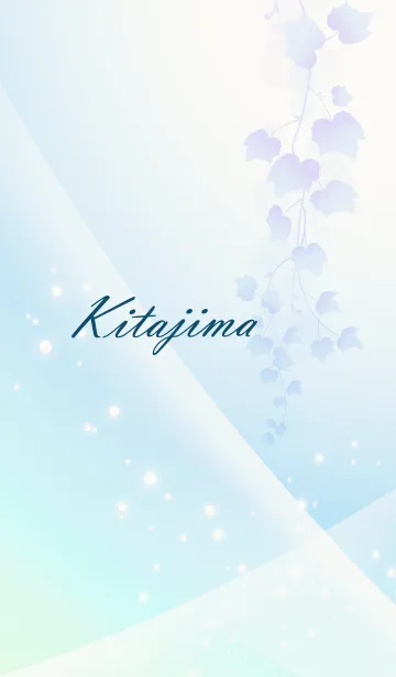 [LINE着せ替え] No.301 きたじまの幸運導く青く綺麗な着替の画像1