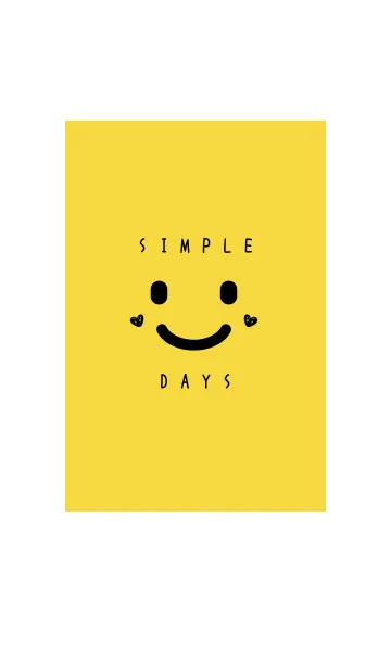 [LINE着せ替え] SIMPLE DAYS* Yellowの画像1