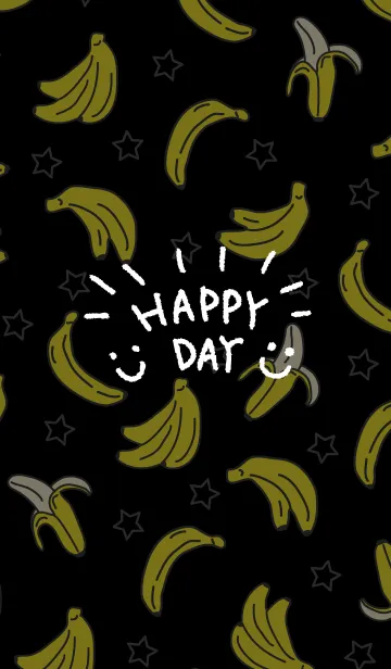 [LINE着せ替え] バナナと星-スマイル5-の画像1