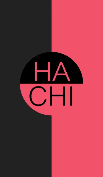 [LINE着せ替え] HACHI black pink :) 8の画像1