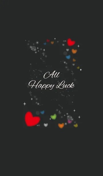 [LINE着せ替え] 黒＆白/さり気なく全幸運上昇 ハート風水の画像1