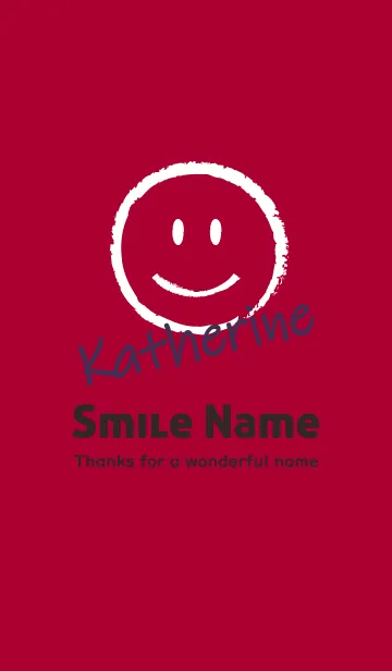 [LINE着せ替え] Smile Name KATHERINEの画像1