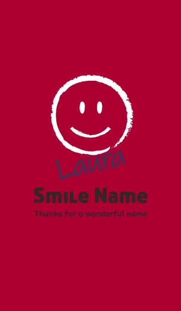 [LINE着せ替え] Smile Name LAURAの画像1