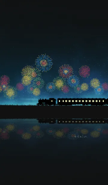 [LINE着せ替え] 花火列車の画像1