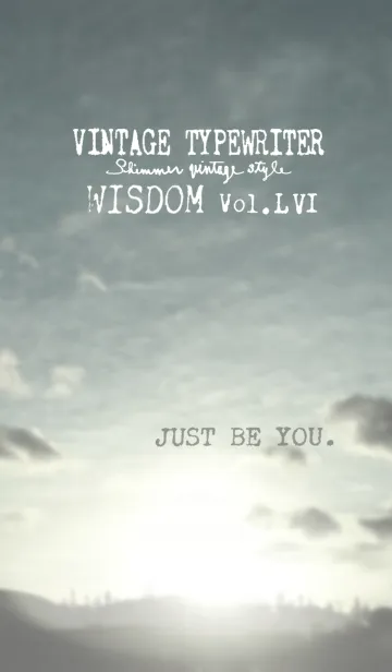 [LINE着せ替え] VINTAGE TYPEWRITER WISDOM Vol.LVIの画像1