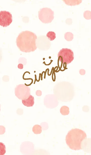 [LINE着せ替え] 水彩水玉5-スマイル26-の画像1