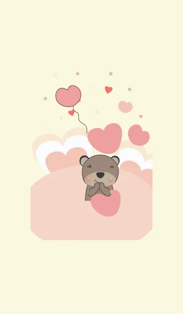 [LINE着せ替え] Cute bear theme v.14 (JP)の画像1