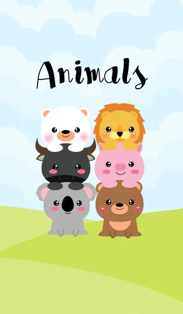 [LINE着せ替え] Lovely Animals Theme V.2 (jp)の画像1