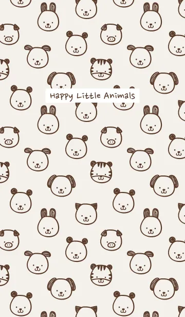 [LINE着せ替え] Happy Little Animalsの画像1