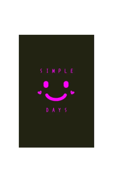 [LINE着せ替え] SIMPLE DAYS* black＆pinkの画像1